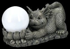 Garten Figur - Drache Spielt Mit Solarlampe -Modell Und Figurengeschäft 2D FS25031 Garten Figur Drache spielt mit Solarlampe 5 1280x1280