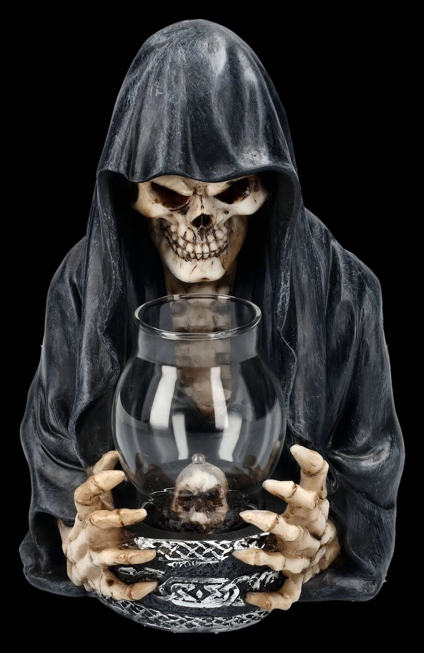 Grim Reaper Büste - Dein Ende Naht - LED 1 Grim Reaper Büste - Dein Ende Naht - LED