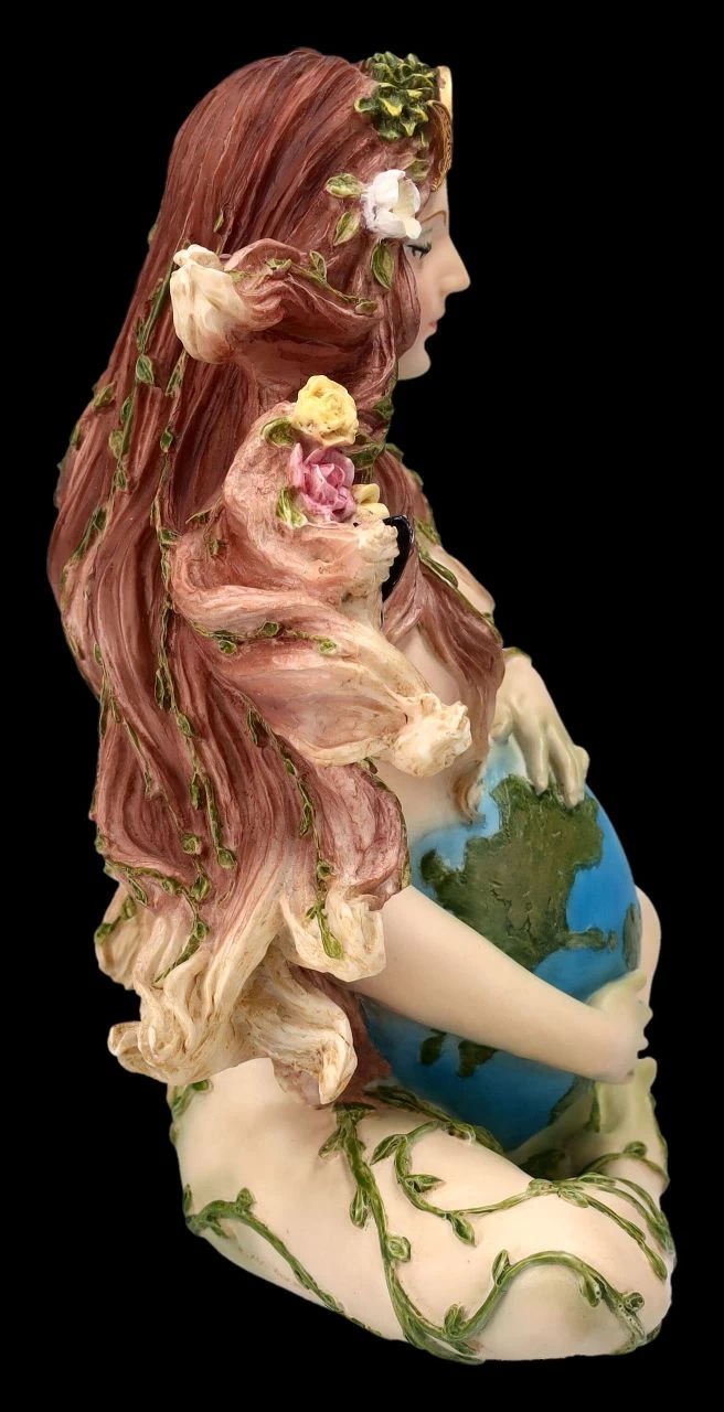 Gaia Figur - Mutter Erde Schwanger Handbemalt 6 Gaia Figur - Mutter Erde Schwanger Handbemalt – Bild 6