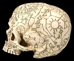 Totenkopf - Ritualschädel Mit Symbolen -Modell Und Figurengeschäft 2D FS25092 Totenkopf Ritualsch del mit Symbolen 2 1280x1280