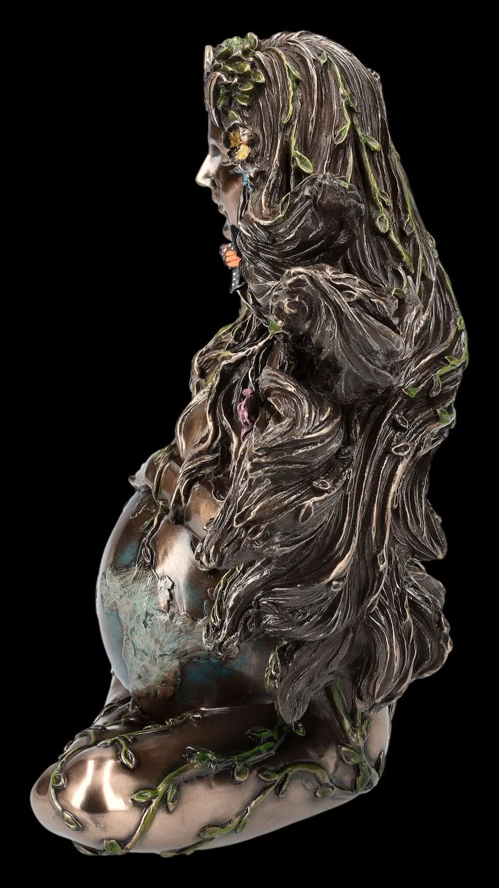 Gaia Figur - Mutter Erde Schwanger Bronziert 3 Gaia Figur - Mutter Erde Schwanger Bronziert – Bild 3