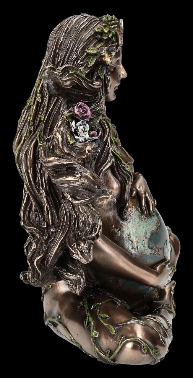 Gaia Figur - Mutter Erde Schwanger Bronziert 5 Gaia Figur - Mutter Erde Schwanger Bronziert – Bild 5