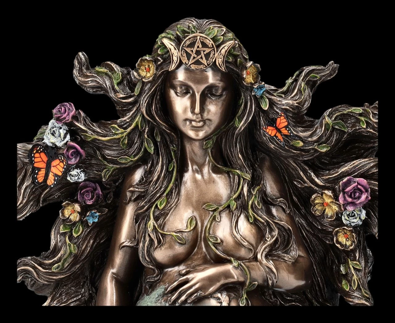 Gaia Figur - Mutter Erde Schwanger Bronziert 7 Gaia Figur - Mutter Erde Schwanger Bronziert – Bild 7