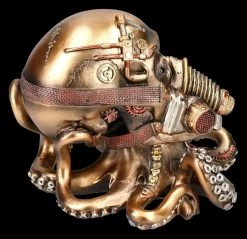 Steampunk Totenkopf - Krake Mit Gasmaske -Modell Und Figurengeschäft 2D FS25155 Steampunk Totenkopf Krake mit Gasmaske 4 1280x1280