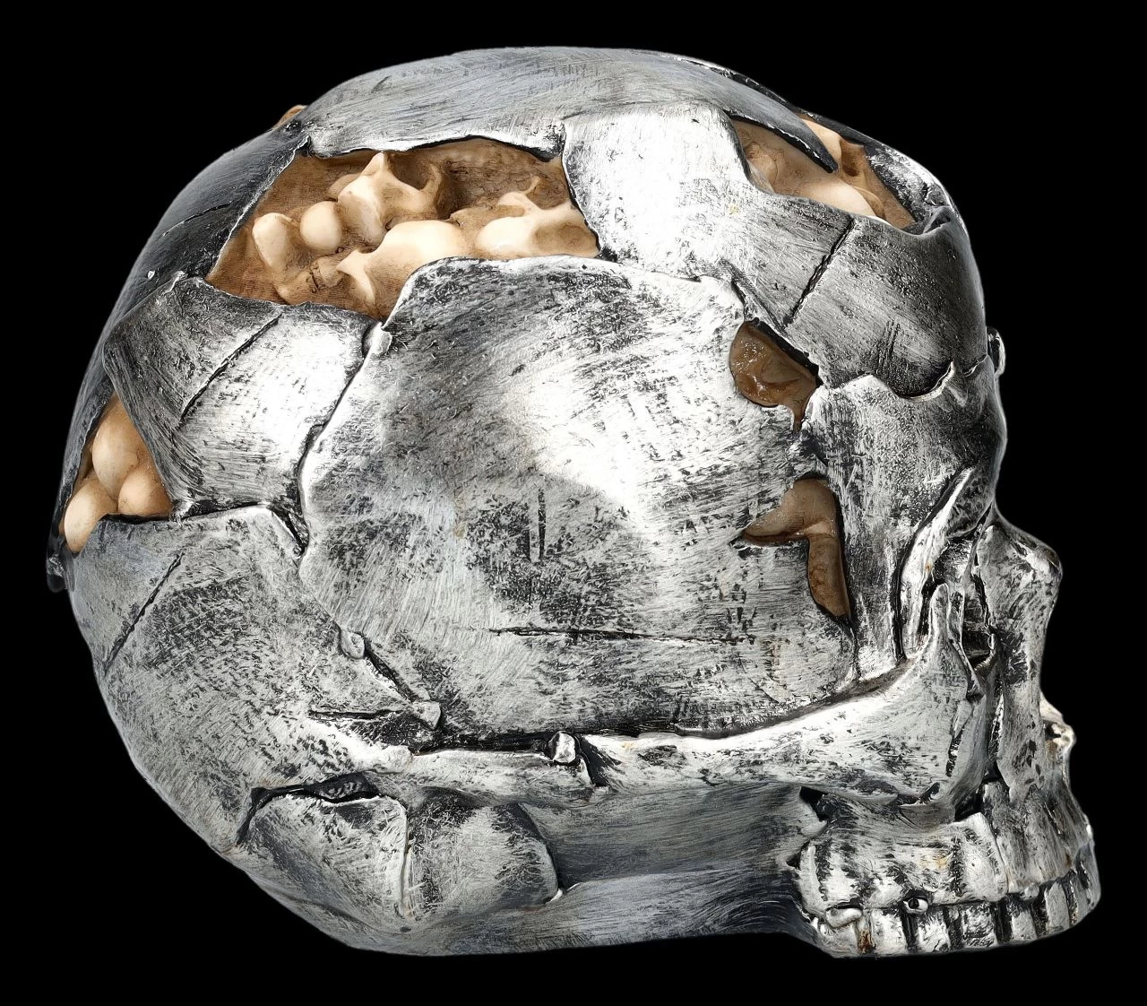 Totenkopf Figur - Fracture Groß 6 Totenkopf Figur - Fracture Groß – Bild 6