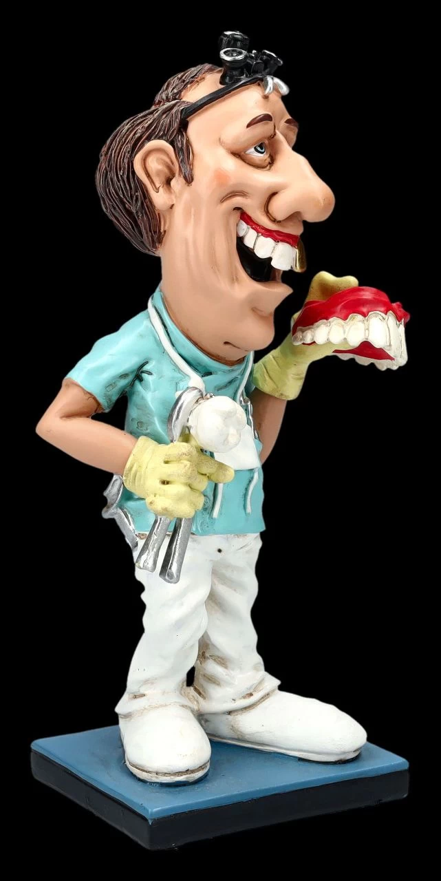 Funny Job Figur - Zahnarzt Mit Goldzahn Und Gebiss 2 Funny Job Figur - Zahnarzt Mit Goldzahn Und Gebiss – Bild 2