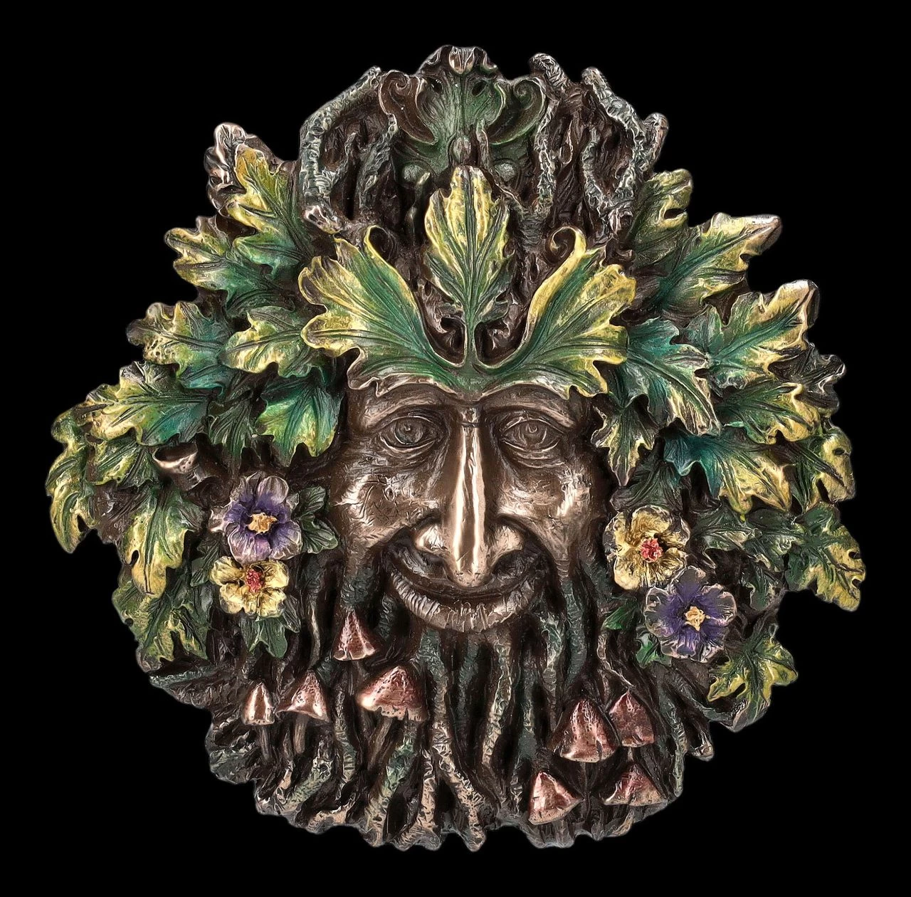 Wandrelief Greenman - Frühling Tagundnachtgleiche 1 Wandrelief Greenman - Frühling Tagundnachtgleiche