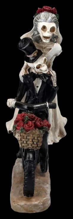 Skelettfigur - Hochzeitspaar Auf Fahrrad -Modell Und Figurengeschäft 2D FS25265 Skelettfigur Hochzeitspaar mit Fahrrad 4 1280x1280