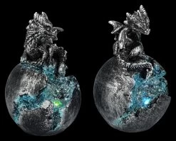 Drachen Figuren Auf Ei 2er Set - Silberfarben -Modell Und Figurengeschäft 2D FS25303 Drachen Figuren auf Ei 2er Set Silberfarben 7 1280x1280