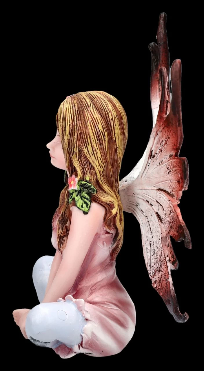 Elfen Figur - Rosa Sitzt Im Schneidersitz 3 Elfen Figur - Rosa Sitzt Im Schneidersitz – Bild 3