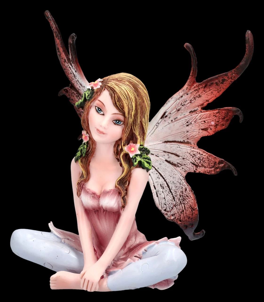 Elfen Figur - Rosa Sitzt Im Schneidersitz 6 Elfen Figur - Rosa Sitzt Im Schneidersitz – Bild 6