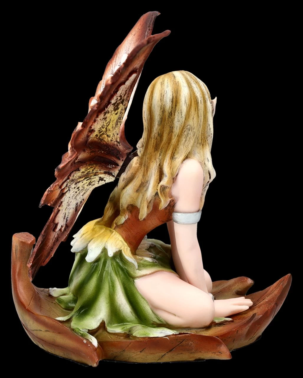 Elfen Figur - Mana Kniet Auf Blatt 4 Elfen Figur - Mana Kniet Auf Blatt – Bild 4