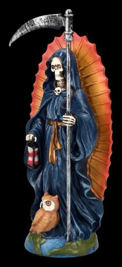 Santa Muerte Figur - Sensenmann Blau -Modell Und Figurengeschäft 2D FS25437 Santa Muerte Figur Sensenmann blau 7 1280x1280