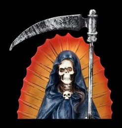 Santa Muerte Figur - Sensenmann Blau -Modell Und Figurengeschäft 2D FS25437 Santa Muerte Figur Sensenmann blau 8 1280x1280