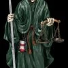 Santa Muerte Figur Mit Waage Grün