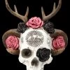 Totenkopf Figur - Wicca Schädel Mit Geweih
