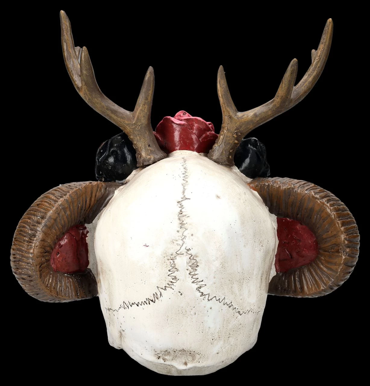 Totenkopf Figur - Wicca Schädel Mit Geweih 5 Totenkopf Figur - Wicca Schädel Mit Geweih – Bild 5