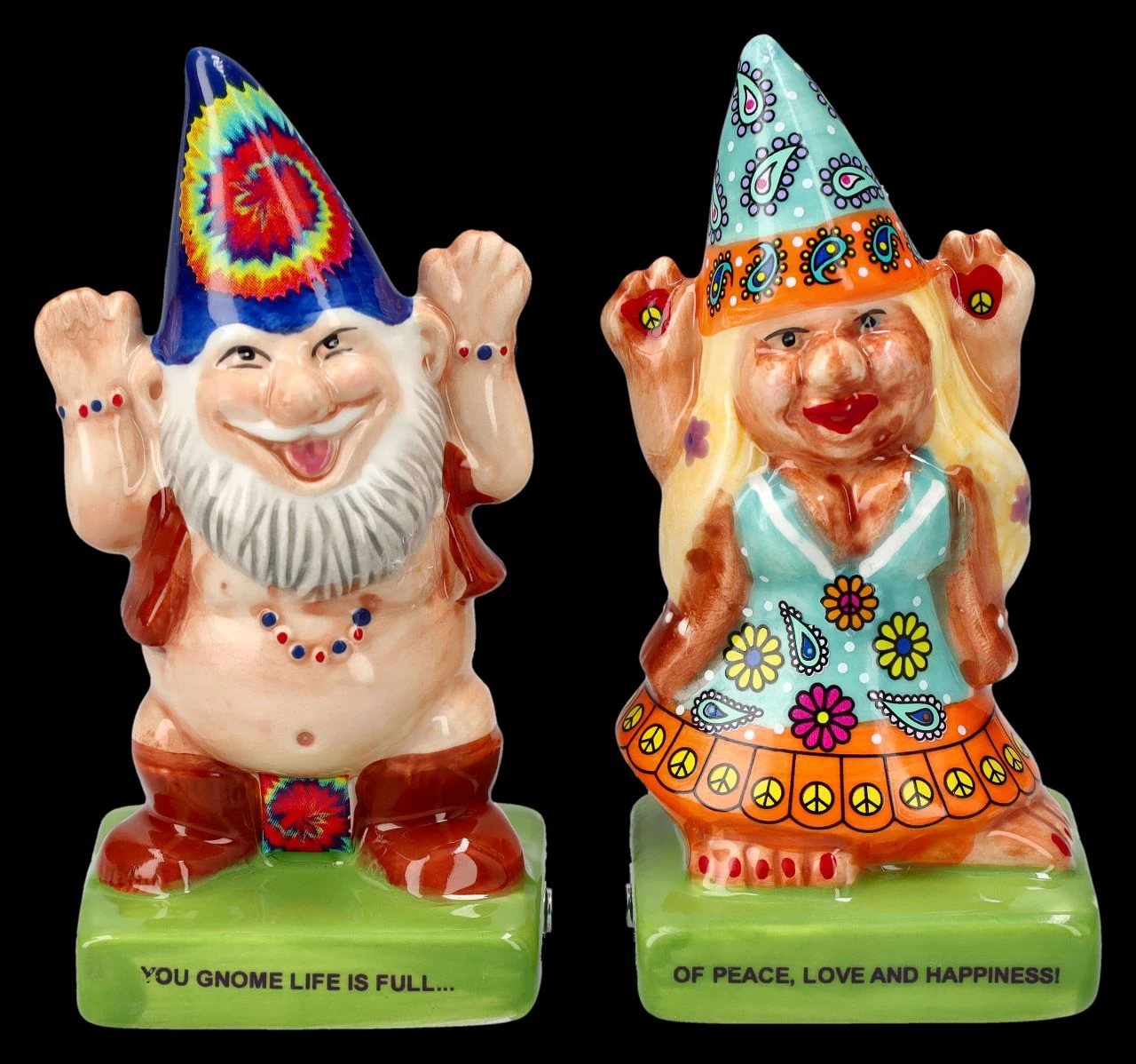 Salz- Und Pfefferstreuer - Hippie Zwerge 1 Salz- Und Pfefferstreuer - Hippie Zwerge