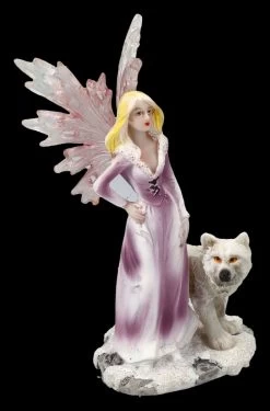 Elfen Figuren 2er Set - Feen Mit Wolf Babys -Modell Und Figurengeschäft 2D FS25703 Elfen Figuren 2er Set Feen mit Wolf Babys 6 1280x1280