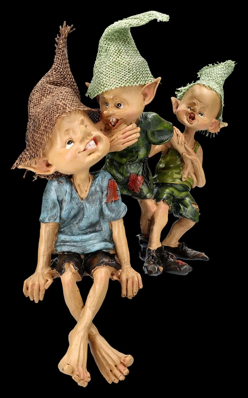 Pixie Kobold Figur - Kantenhocker Flüsterpost 2 Pixie Kobold Figur - Kantenhocker Flüsterpost – Bild 2