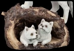 Wolf Figur - Schneewolf Mit Jungen In Der Höhle -Modell Und Figurengeschäft 2D FS25793 Wolf Figur Schneewolf mit Jungen in H hle 3 1280x1280