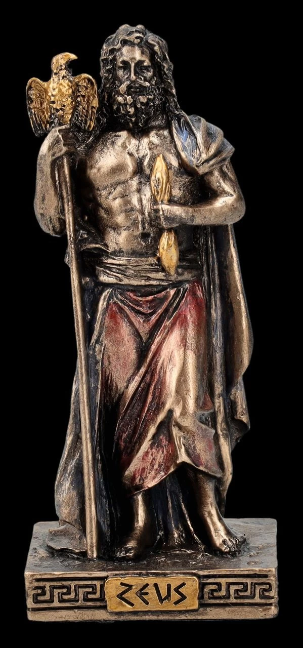 Zeus Figur Klein - Oberster Olympischer Gott 1 Zeus Figur Klein - Oberster Olympischer Gott