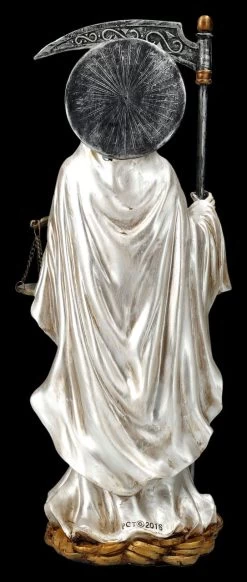 Santa Muerte Figur Mit Waage Weiß -Modell Und Figurengeschäft 2D FS25835 Santa Muerte mit Waage weiss 4 1280x1280