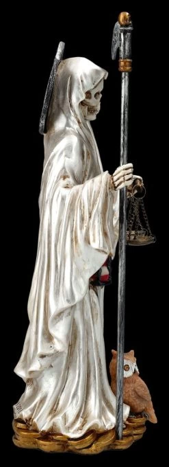 Santa Muerte Figur Mit Waage Weiß -Modell Und Figurengeschäft 2D FS25835 Santa Muerte mit Waage weiss 5 1280x1280