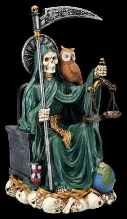 Sitzende Santa Muerte Figur Grün -Modell Und Figurengeschäft 2D FS25837 Sitzende Santa Muerte Figur gr n 5 1280x1280