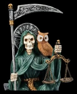 Sitzende Santa Muerte Figur Grün -Modell Und Figurengeschäft 2D FS25837 Sitzende Santa Muerte Figur gr n 7 1280x1280