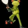 Lustige Frosch Figur - Tennis Ass