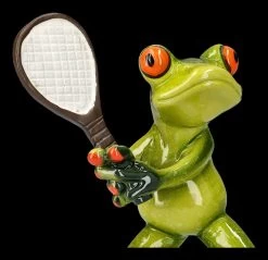 Lustige Frosch Figur - Tennis Ass -Modell Und Figurengeschäft 2D FS25937 Lustige Frosch Figur Tennis Ass 2 1280x1280