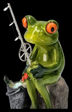Lustige Frosch Figur Beim Angeln -Modell Und Figurengeschäft 2D FS25940 Lustige Froschfigur beim Angeln 10 1280x1280