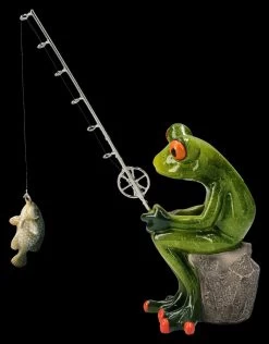 Lustige Frosch Figur Beim Angeln -Modell Und Figurengeschäft 2D FS25940 Lustige Froschfigur beim Angeln 3 1280x1280