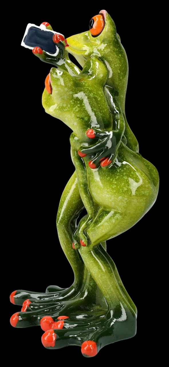 Lustige Frosch Figur - Liebespaar Selfie 4 Lustige Frosch Figur - Liebespaar Selfie – Bild 4