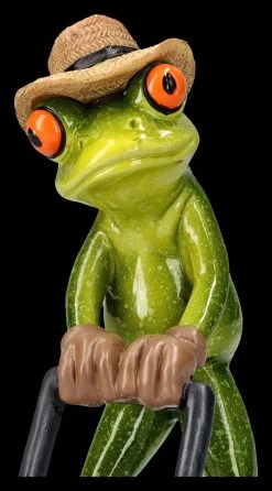 Lustige Frosch Figur - Gärtner Mit Rasenmäher -Modell Und Figurengeschäft 2D FS25942 Lustige Frosch Figur G rtner mit Rasenm her 2 1280x1280
