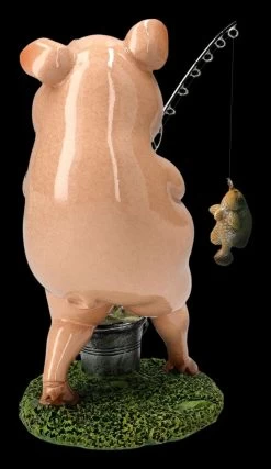 Lustige Schweine Figur Beim Angeln -Modell Und Figurengeschäft 2D FS25946 vLustige Schweine Figur beim Angeln 4 1280x1280
