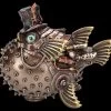 Steampunk Kugelfisch Figur - Fugu