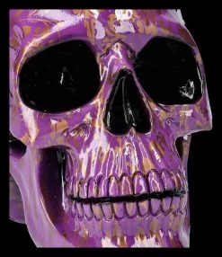 Totenkopf Figur Lila - Violet Elegance -Modell Und Figurengeschäft 2D FS26161 Totenkopf lila Violet Elegance 2 1280x1280