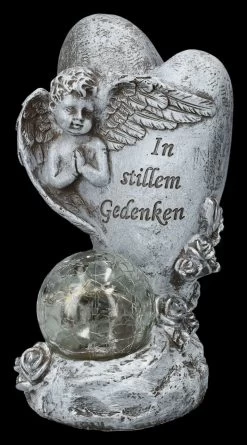 Grabengel Herz Set Mit Solar-Licht -Modell Und Figurengeschäft 2D FS26246 GrabfigurHerz Set mit Solar Licht 3 1280x1280