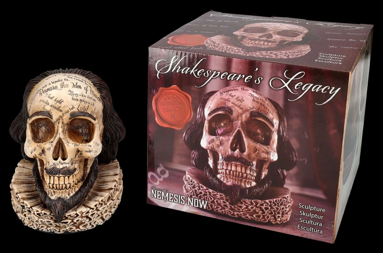 NEMESIS NOW Totenkopf Figur - Shakespear's Legacy 2 NEMESIS NOW Totenkopf Figur - Shakespear's Legacy – Bild 2