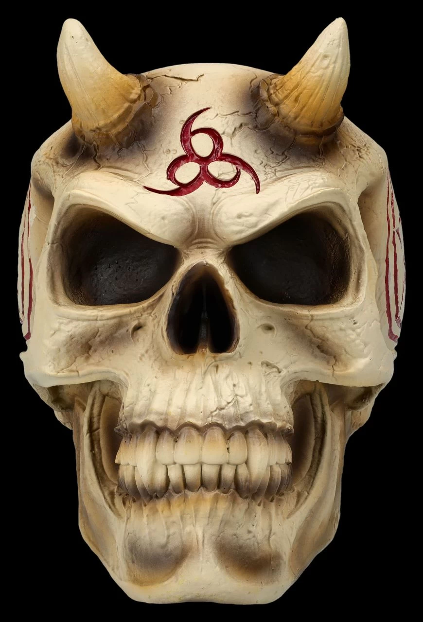 Totenkopf Figur Teufel - 666 By James Ryman 3 Totenkopf Figur Teufel - 666 By James Ryman – Bild 3