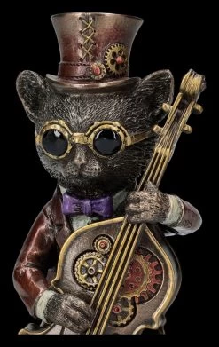 Steampunk Figur - Katzen Bassist -Modell Und Figurengeschäft 2D FS26388 Katzen Bassist 5 1280x1280