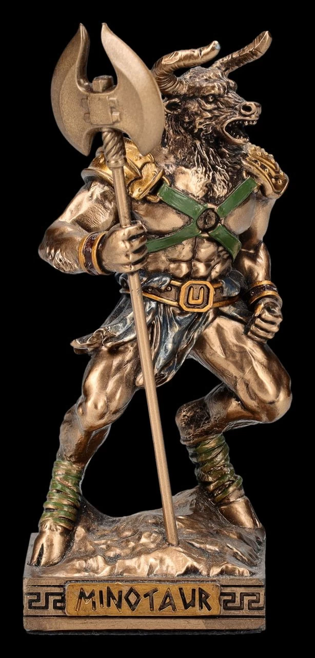 Minotaurus Figur Klein - Doppelaxt 1 Minotaurus Figur Klein - Doppelaxt