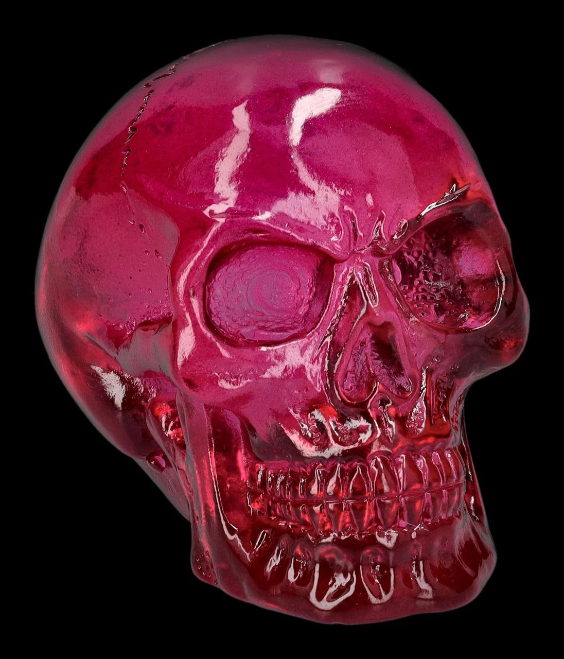 Totenkopf Figuren 4er Set - Bordeaux Durchsichtig 5 Totenkopf Figuren 4er Set - Bordeaux Durchsichtig – Bild 5