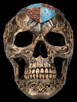 Totenkopf Figur - Ritter-Wappen 10 Totenkopf Figur - Ritter-Wappen -Modell Und Figurengeschäft 2D FS26519 Totenkopf Figur mittelalterlich mit Wappen 1 1280x1280