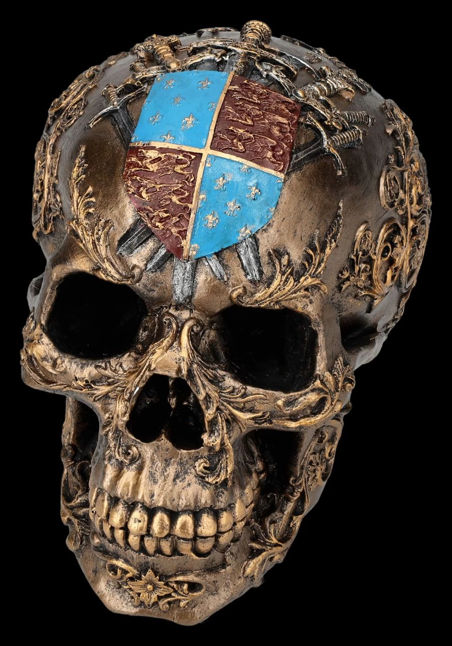 Totenkopf Figur - Ritter-Wappen 2 Totenkopf Figur - Ritter-Wappen – Bild 2