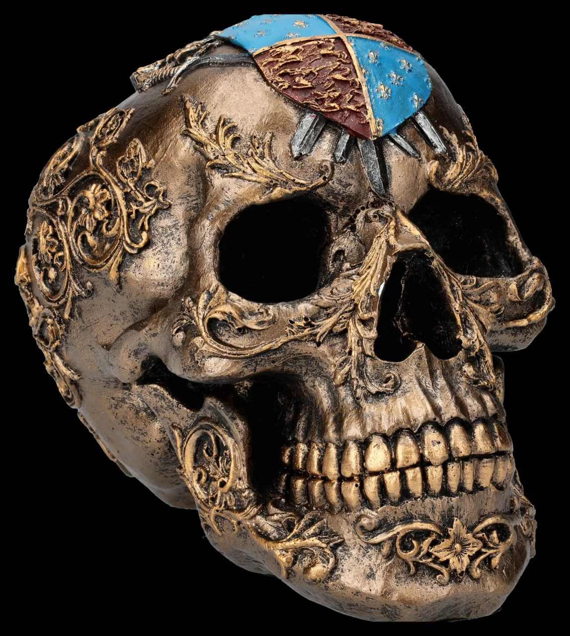 Totenkopf Figur - Ritter-Wappen 1 Totenkopf Figur - Ritter-Wappen