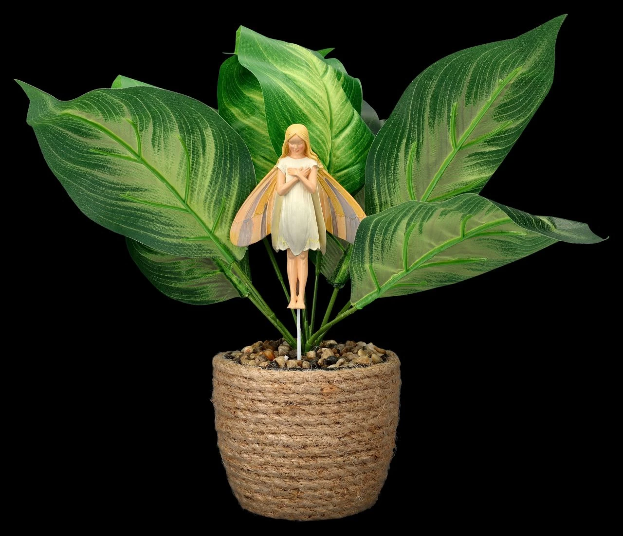 Elfen Figur Zum Stecken - Schneeglöckchen Fee 2 Elfen Figur Zum Stecken - Schneeglöckchen Fee – Bild 2