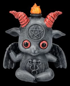 Baphomet Figur - Niedlicher Baphy Beim Meditieren